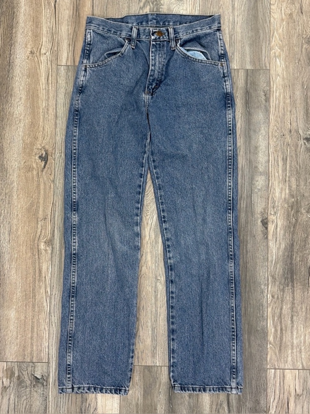 Vintage Rustler Medium Wash Regular Fit Straight Leg Jeans